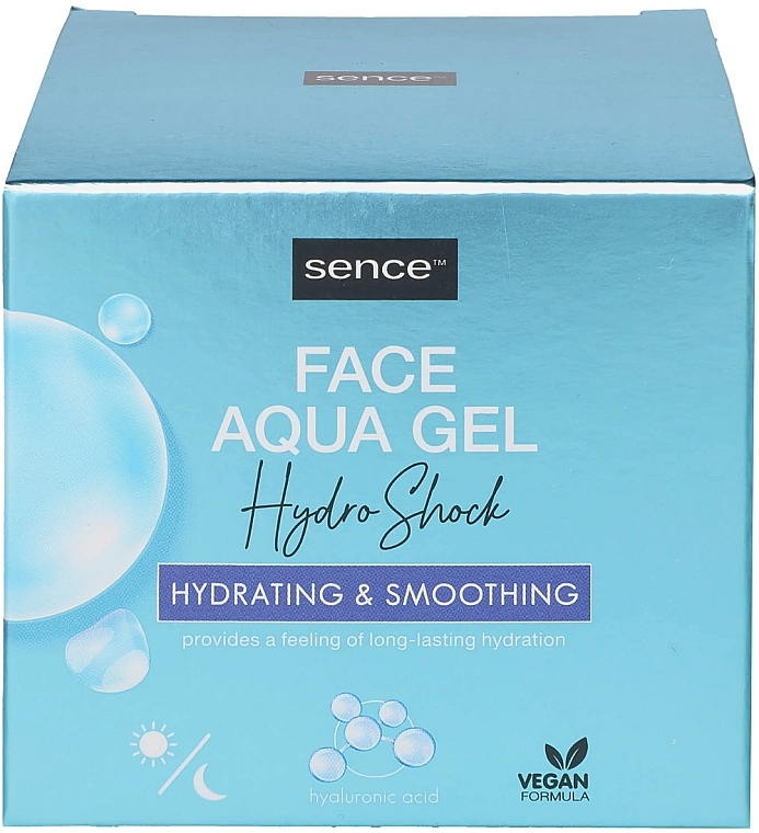 Moisturizing Face Gel - Sence Face Aqua Gel Hydro Shock  — photo N2