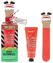 Set - Mad Beauty The Naughty List Bah Humbug Hand Care Set (h/cr/30 ml + nail/file) — photo N2