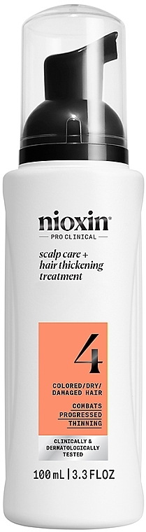 スカルプ＆カラーヘアケア トリートメント - Nioxin Pro Clinical System 4 Scalp + Hair Thickening Treatment — photo N1