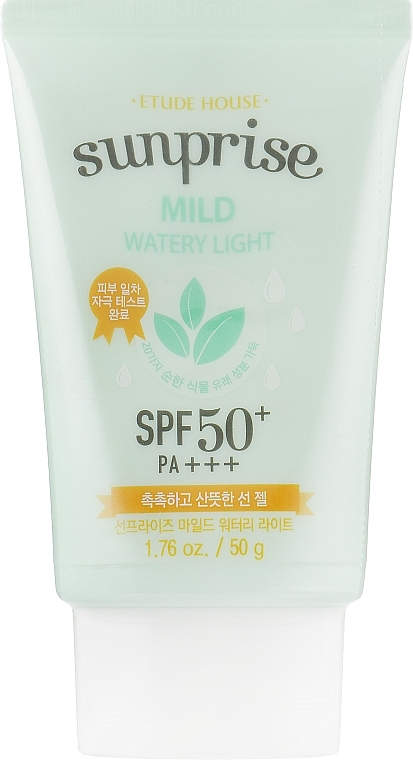 Facial Sun Cream - Etude House Sunprise Mild Watery Light SPF50+/PA+++ — photo N2