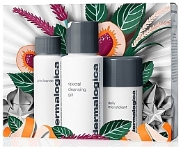 Fragrances, Perfumes, Cosmetics Set - Dermalogica Your Best Cleanse & Glow Skincare Gift Set (gel/50ml + precl/30ml + microfol/13g)