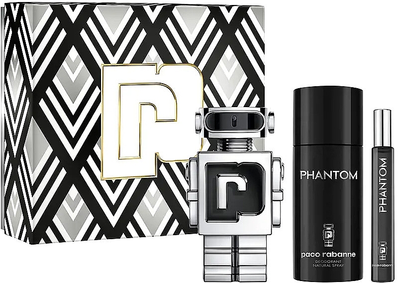 Paco Rabanne Phantom - Set (edt/100 ml + edt/10 ml + deo/150 ml) — photo N1