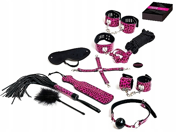 Erotic Game Set, pink - Tease & Please Master & Slave Bondage Game Pink — photo N2