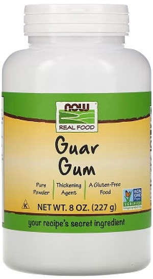 Guar Gum Herbal Supplement - Now Foods Real Food Guar Gum — photo N1