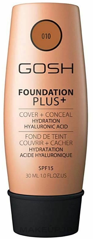 Foundation - Gosh Foundation Plus Cover&Conceal SPF15 — photo 010 - Tan