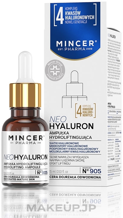 Lifting Serum for Mature and Dehydrated Skin - Mincer Pharma Neo Hyaluron Serum №905 — photo 15 ml