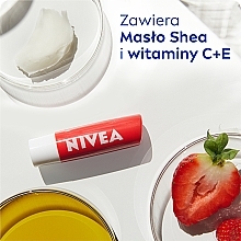 Lip Balm "Fruit Radiance. Strawberry" - NIVEA Lip Care Fruity Shine Strawberry Lip Balm — photo N5