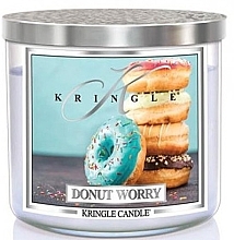 Scented Candle in Glass - Kringle Candle Donut Worry — photo N1