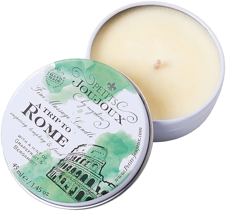 Grapefruit & Bergamot Massage Candle - Petits JouJoux Mini A Trip To Rome — photo N1