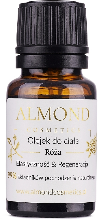 GIFT! Rose Body Massage Oil - Almond Cosmetics (mini size) — photo N2