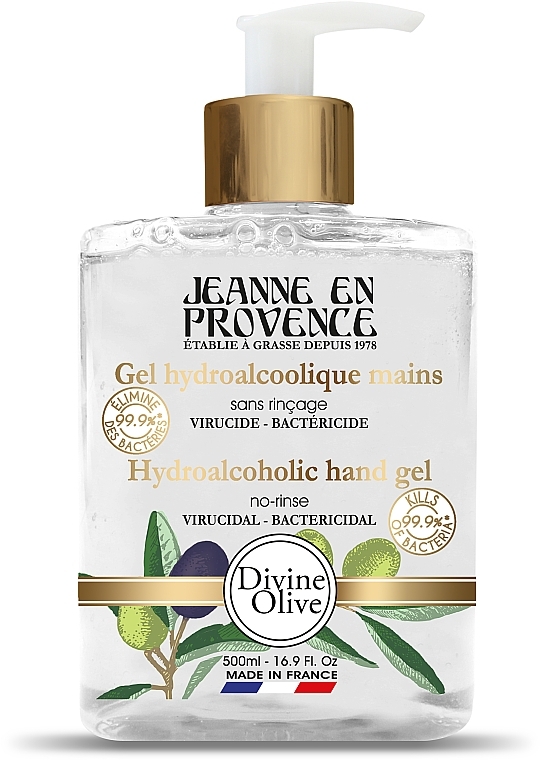 Dispenser Hand Wash - Jeanne en Provence Divine Olive Hydroalcoholic Hand Gel — photo N5