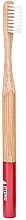 Fragrances, Perfumes, Cosmetics Bamboo Toothbrush, medium, red - Hydrophil Bambus Toothbrush Red