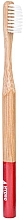 Bamboo Toothbrush, medium, red - Hydrophil Bambus Toothbrush Red — photo N1