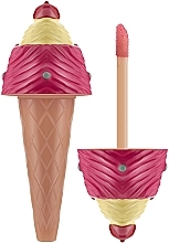 Fragrances, Perfumes, Cosmetics Lip Balm with Brush "Ice Cream", vanilla - Martinelia