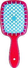 Hair Brush, pink and blue - Janeke Superbrush Small — photo N1