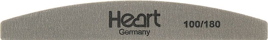 Nail File, 100/180, dark grey - Heart Germany Half Platinum Pro — photo N1