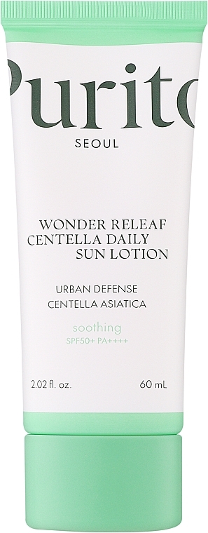 Sunscreen Face Lotion - Purito Seoul Wonder Releaf Centella Daily Sun Lotion SPF50+ PA++++ — photo N1