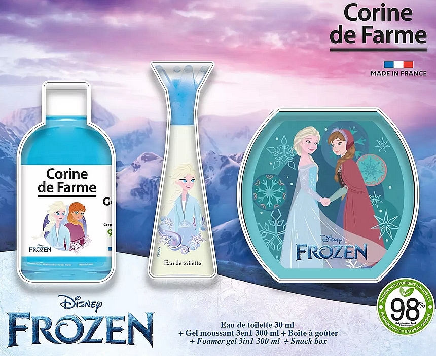 Corine De Farme Frozen - Set (edt/30ml + sh/gel/300ml + acc/1pc)	 — photo N1