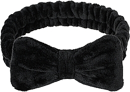 Cosmetic Hair Band, black "Wow Bow" - MAKEUP Black Hair Band — photo N1