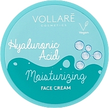 Fragrances, Perfumes, Cosmetics Moisturizing Face Cream - Vollare Hyaluronic Acid Moisturizing Face Cream