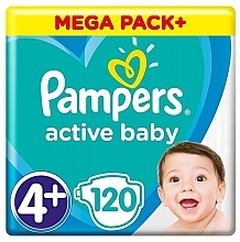 Diapers 'Active Baby' 4 (9-14 kg), 120 pcs - Pampers — photo N1