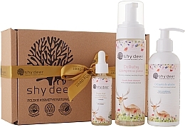 Fragrances, Perfumes, Cosmetics Set "Hair Care & Cleansing 2022" - Shy Deer (h/ser/30ml + h/cond/200ml + h/shm/200ml)