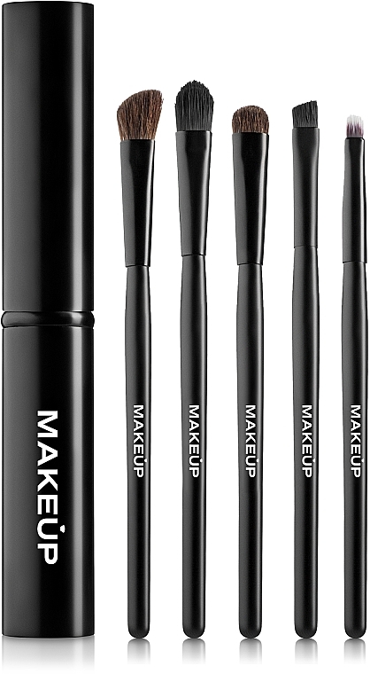 Travel Makeup Brush Set, 5 pcs - MAKEUP — photo N1