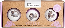 Fragrances, Perfumes, Cosmetics Bath Bombs 'Zen Trio Dried Flowers', violet - IDC Institute Bath Bomb