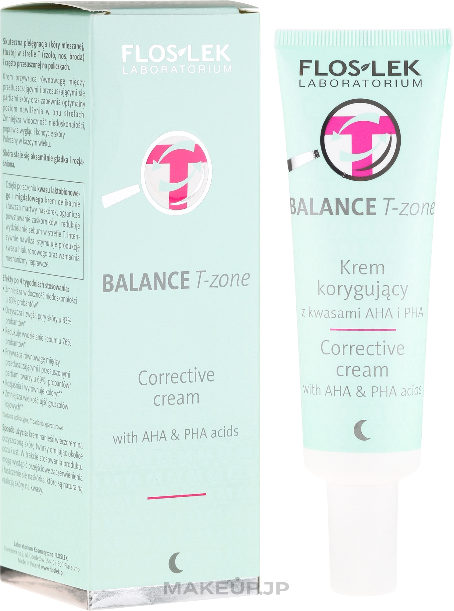 Night Corrective Cream - Floslek Balance T-Zone Corrective Cream  — photo 50 ml