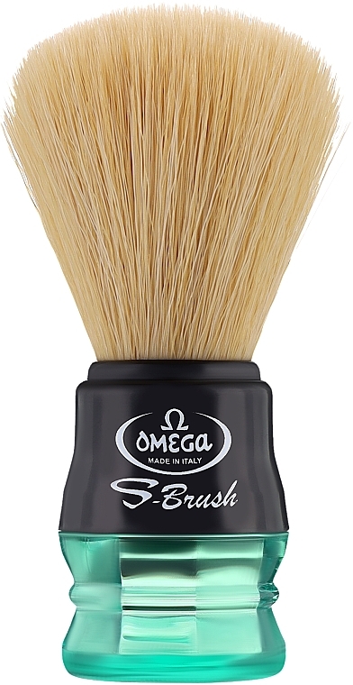 Shaving Brush, 10777, green - Omega — photo N1