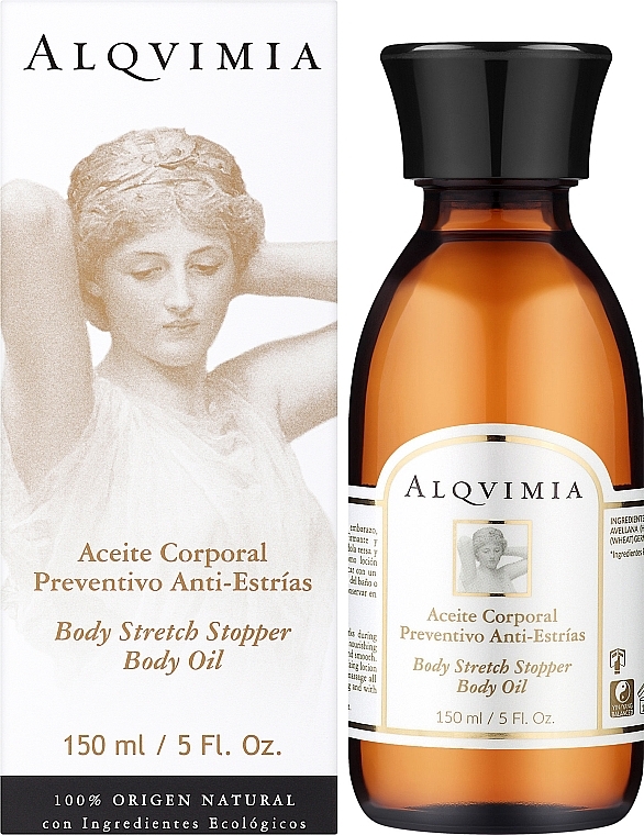 Anti Stretch Marks Oil - Alqvimia Body Stretch Stopper Body Oil — photo N2