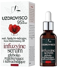 Fragrances, Perfumes, Cosmetics Poppy Extract Regenerating & Moisturising Face Serum - Uzdrowisco