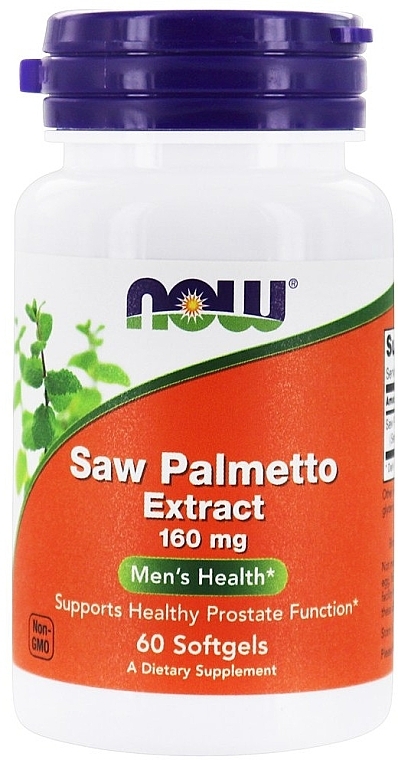 Saw Palmetto Extract - Now Foods Saw Palmetto Extract, 160mg — photo N1