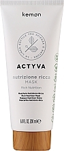 Fragrances, Perfumes, Cosmetics Intensive Moisturizing Mask - Kemon Actyva Nutrizione Ricca Mask