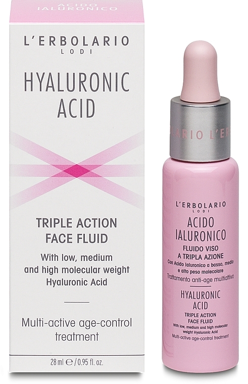 Facial Serum Fluid - L'Erbolario Hyaluronic Acid Triple Action Face Fluid — photo N6