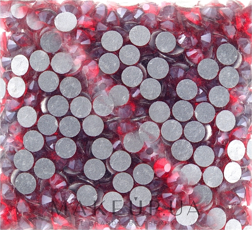 Decorative Nail Crystals 'Light Siam Satin', size SS 12, 500pcs - Kodi Professional — photo N1