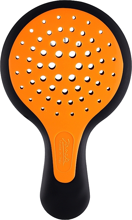 Hair Brush, black and orange - Janeke Superbrush Mini Black-Orange — photo N2