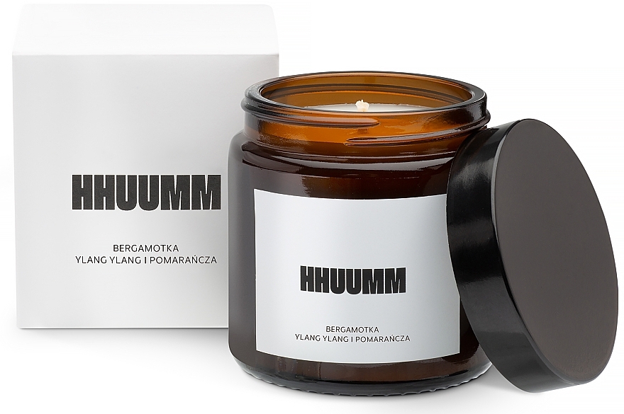 Natural Soy Candle with Bergamot, Ylang-Ylang & Orange Scent - Hhuumm — photo N2