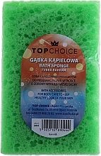 Bath Sponge "Standard" 30444, green - Top Choice — photo N1