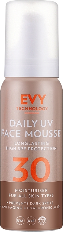 Daily Protective Face Mousse - EVY Technology Daily UV Face Mousse SPF30 — photo N1