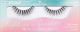 False Lashes - Essence Light As A Feather 3D Faux Mink Lashes 01 Light Up Your Life — photo N2