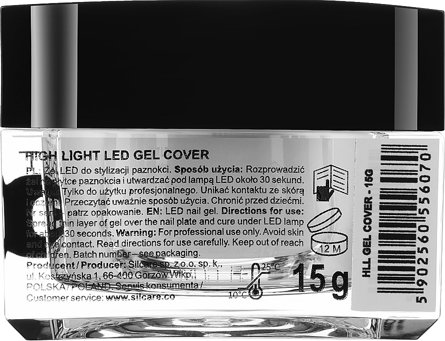 Nail Gel Polish - Silcare Light Led Gel Cover — photo N6