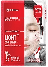 Fragrances, Perfumes, Cosmetics Biocellulose Face Mask - Mediheal Capsule 100 Bio Seconderm Light Y 2 Step Face Mask