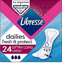 Fragrances, Perfumes, Cosmetics Daily Liners, 24 pcs - Libresse Daily Fresh Extra Long