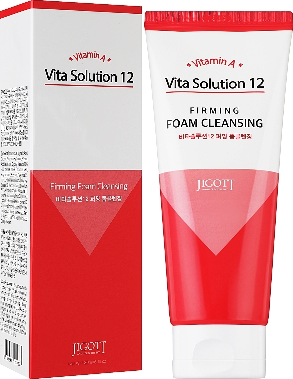 Firming Face Cleansing Foam with Vitamin A - Jigott Vita Solution 12 Firming Foam Cleansing — photo N2