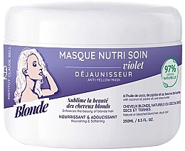 Fragrances, Perfumes, Cosmetics Blonde Hair Mask - Institut Claude Bell Blonde Nourishing & Softening Violet Mask