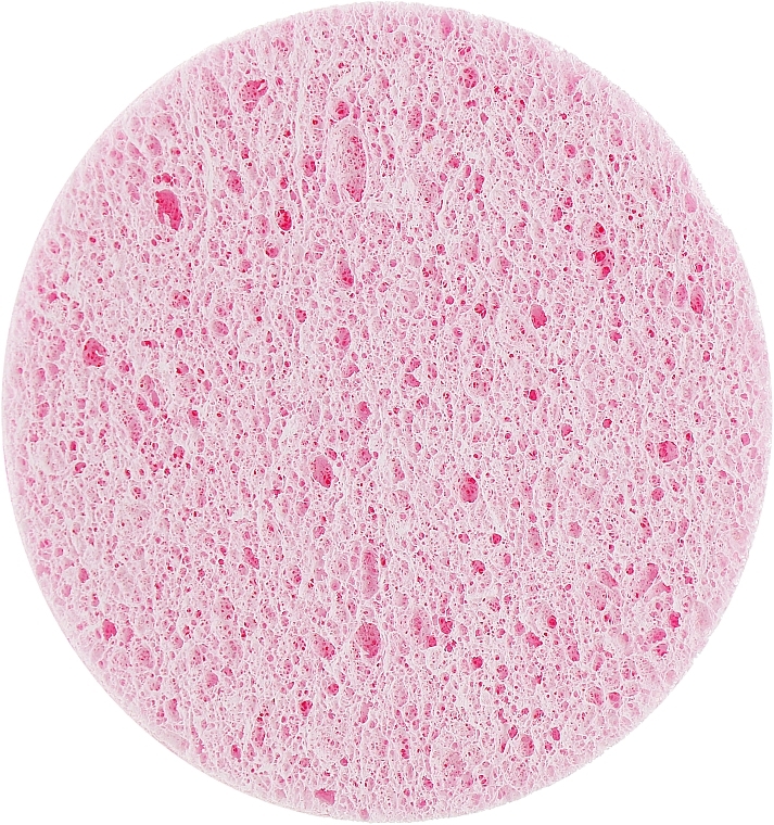 Washing Sponge 'Circle', pink, 7 cm No. 978 - Dark Blue Cosmetics — photo N1