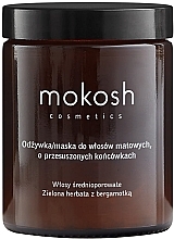 Fragrances, Perfumes, Cosmetics Green Tea & Bergamot Conditioner-Mask for Dull Hair with Dry Ends - Mokosh Cosmetics Conditioner-Mask For Dull Hair With Dry Ends Green Tea & Bergamot
