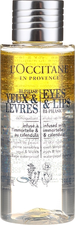 Eye and Lip Makeup Remover - L'Occitane Eye & Lips Bi-Phase Make-Up Remover — photo N1