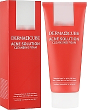 Fragrances, Perfumes, Cosmetics Anti-Acne Cleansing Foam - FarmStay Derma Cube Acne Solution Cleansing Foam